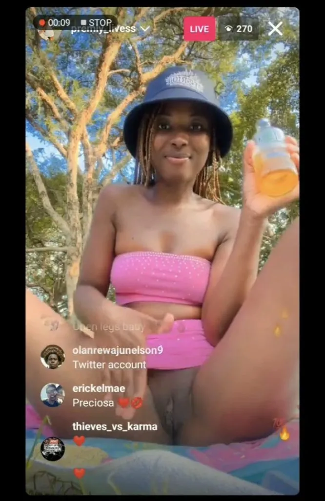 Black Woman Naked On Instagram Live Photo